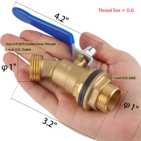 Bilal rain barrel bulkhead fitting creates a secure hose connection