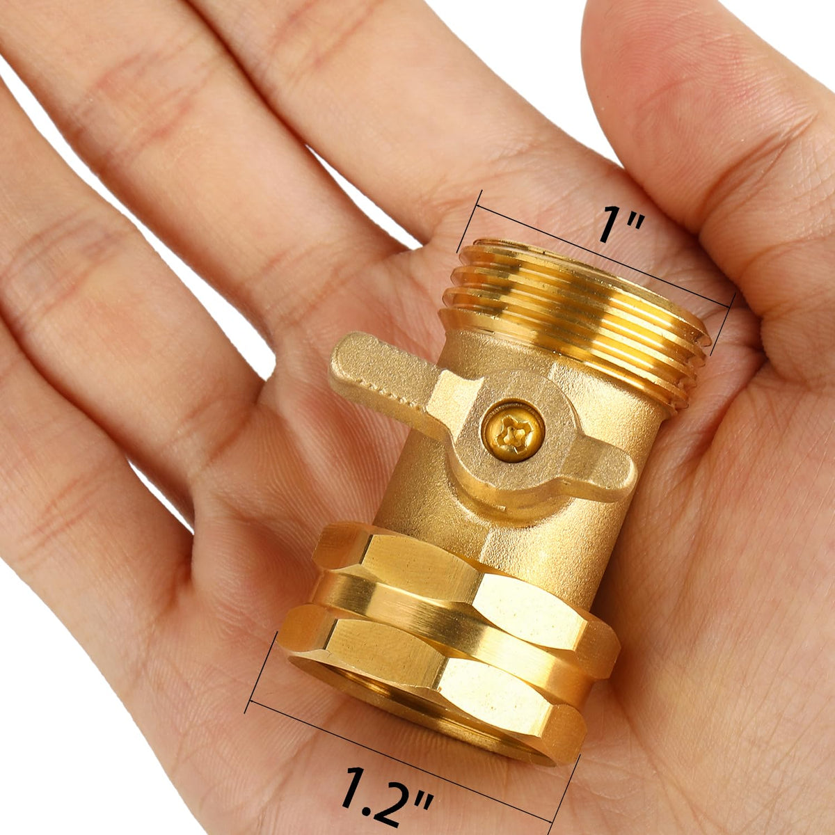 Bilal solid-brass shut-off valve for durable outdoor watering