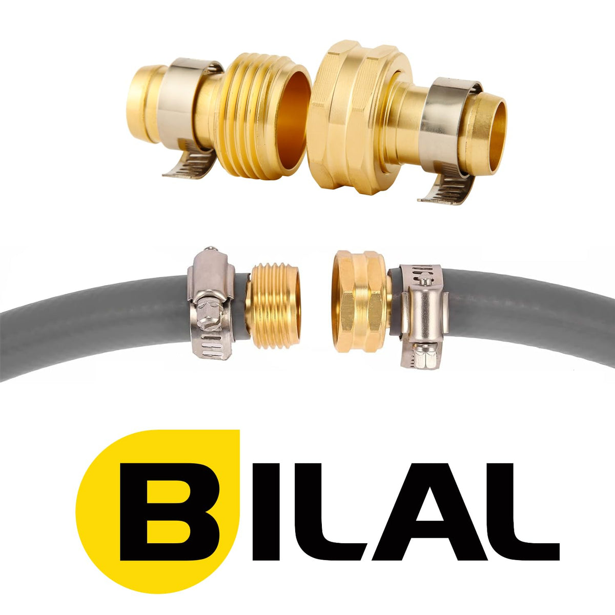 BILAL stainless steel hose clamps for tight, leak-free connections