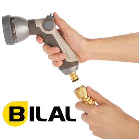 BILAL universal compatibility with garden hoses for versatile watering tasks.