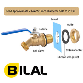 Bilal wider outlet diameter reduces friction and boosts water output