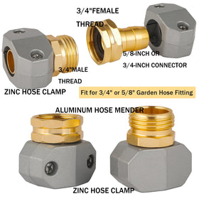 Bilal zinc clamps set image emphasizes secure, leak-free hose connections