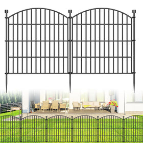 Bilibompa no-dig fence panel 24-inch arch protects garden beds from rabbits and stray pets