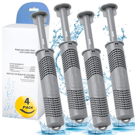 Bilinavy Spa Ag+ mineral stick grey releasing minerals into hot tub water