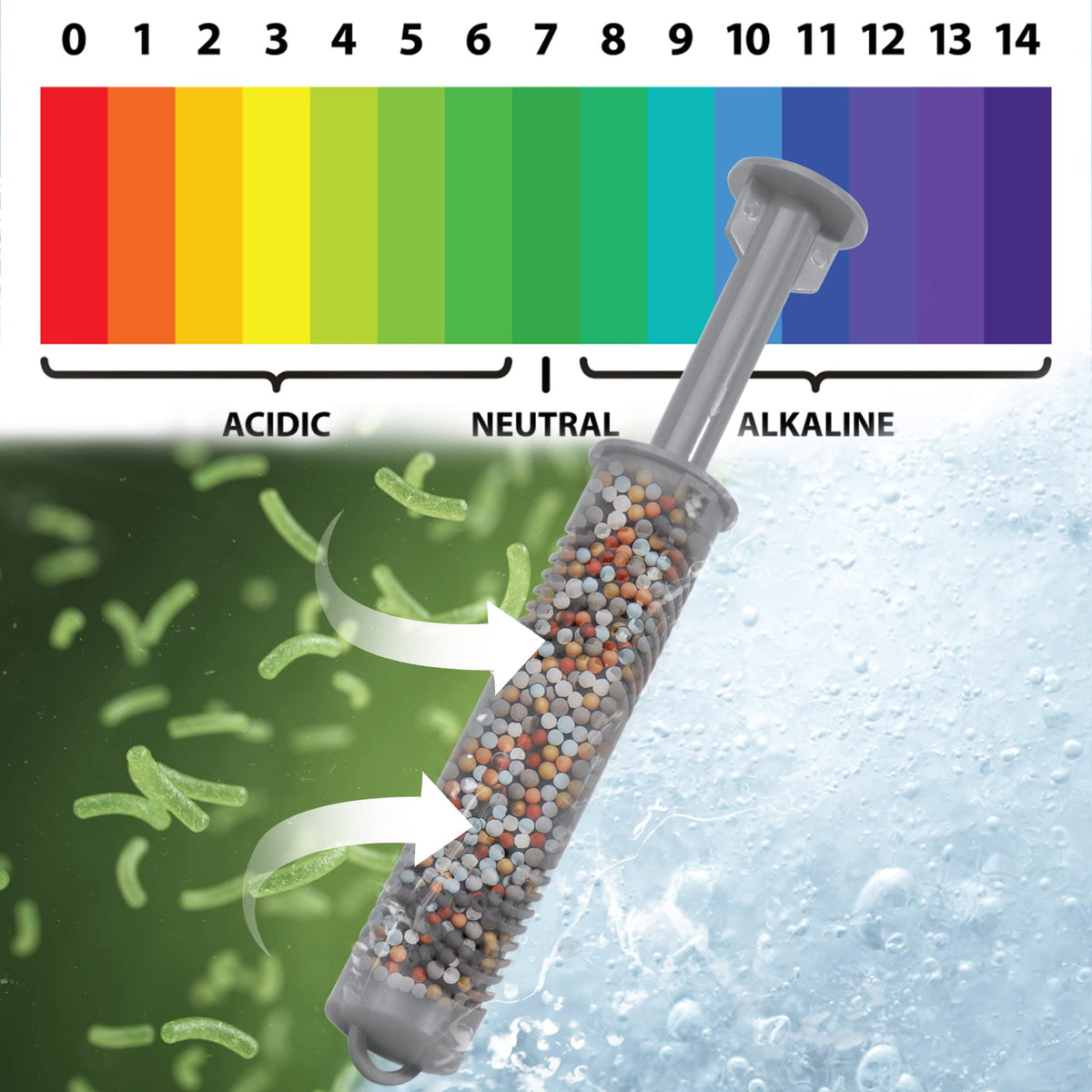 Bilinavy mineral stick releases silver ions for cleaner hot tub water.