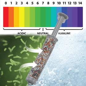 Bilinavy mineral stick releases silver ions for cleaner hot tub water.