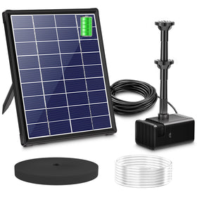 Biling 5.5W solar fountain for bird bath with adjustable spray patterns
