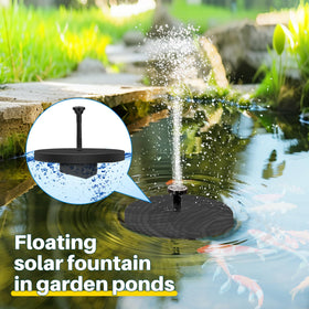 Biling fountain installs quickly in direct sunlight for immediate action
