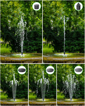 Biling bird bath in a garden setup with a lively water fountain