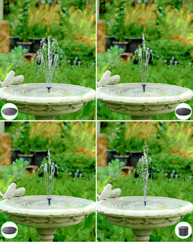 Biling bird bath spray demonstrates adjustable patterns with nozzles