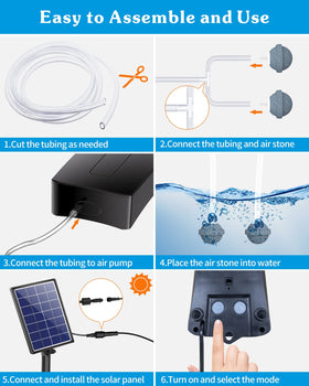Biling Solar Aerator installation on pond edge