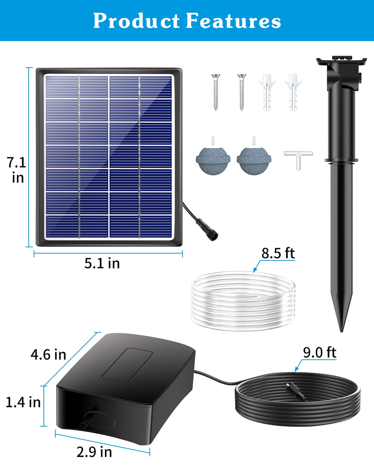 Biling Solar Aerator water flow demonstration in a pond