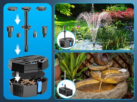 Biling Solar Pond Filter easy maintenance keeps water clear