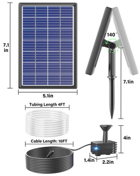 Biling wireless outdoor pump demonstrating easy solar powered operation