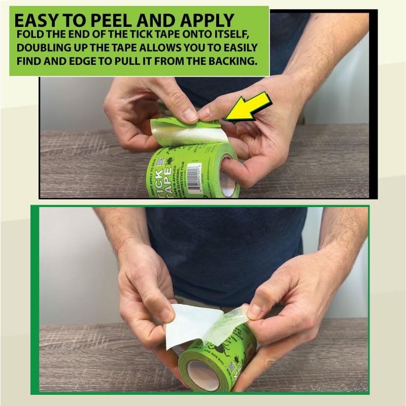 Billy-Bob Tick Tape easy-peel-disposal makes cleanup after outdoor time simple.
