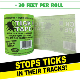Billy-Bob Tick Tape shoes-to-pants-barrier prevents ticks climbing from footwear.