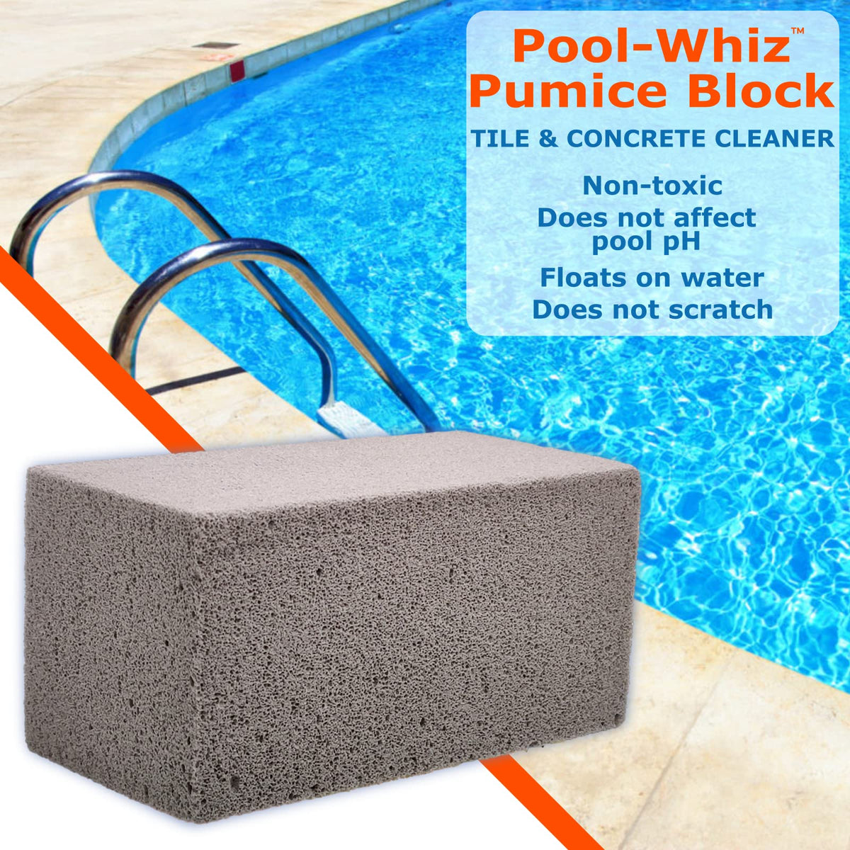Versatile cleaning block for tubs, sinks, grills, and metal fixtures