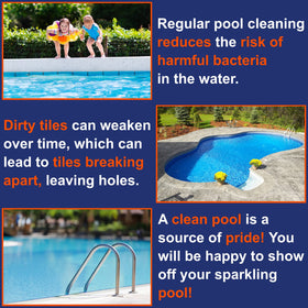 Rust stain removal on concrete using Pool Whiz block
