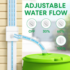 Binazon 4-6ft hose connection linking diverter to rain barrel