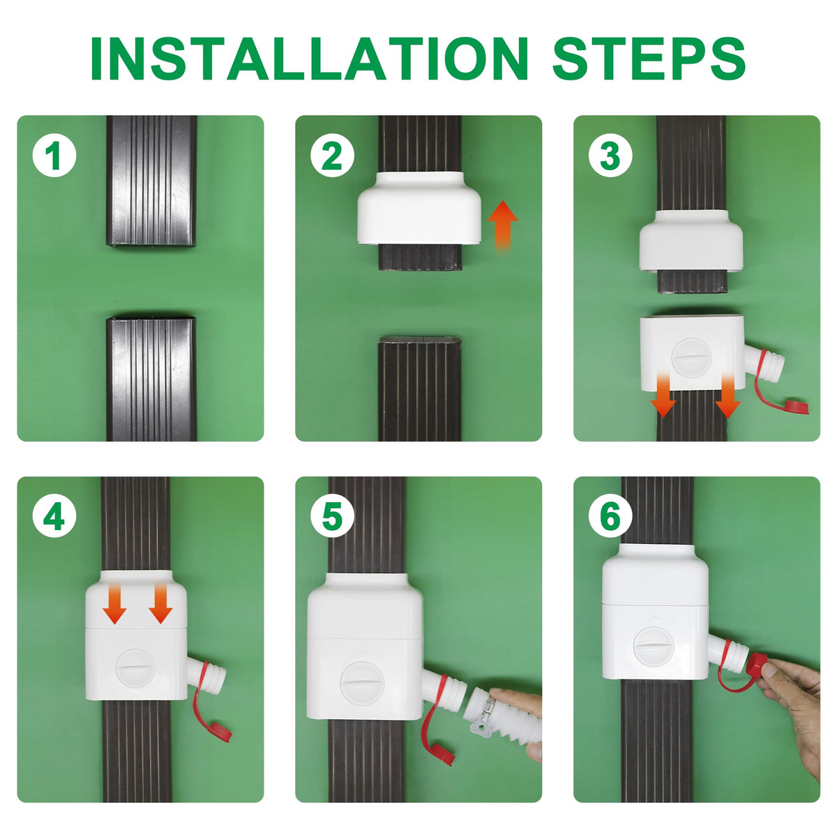 Binazon outdoor rainwater diversion system in a garden setting