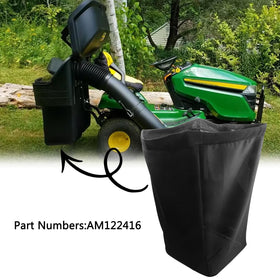 Binazon Ztrak compatibility image showcases sturdy bags for mowing and debris capture.