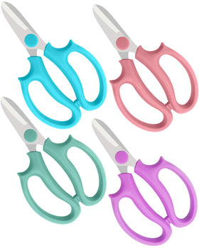 BINCKIN flower scissors with blue handles offer comfortable pruning of delicate stems