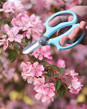 Binckin Flower Scissors cutting stems with ease for fresh floral arrangements