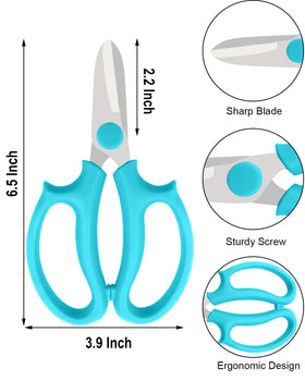 BINCKIN flower scissors with green handles provide precise cuts for fresh bouquets