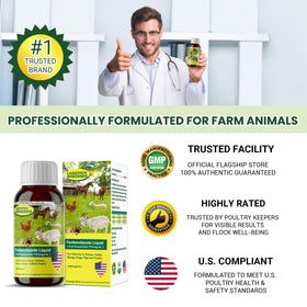 Bingbrofam Dewormer goat-dosing shot shows routine care across farms.