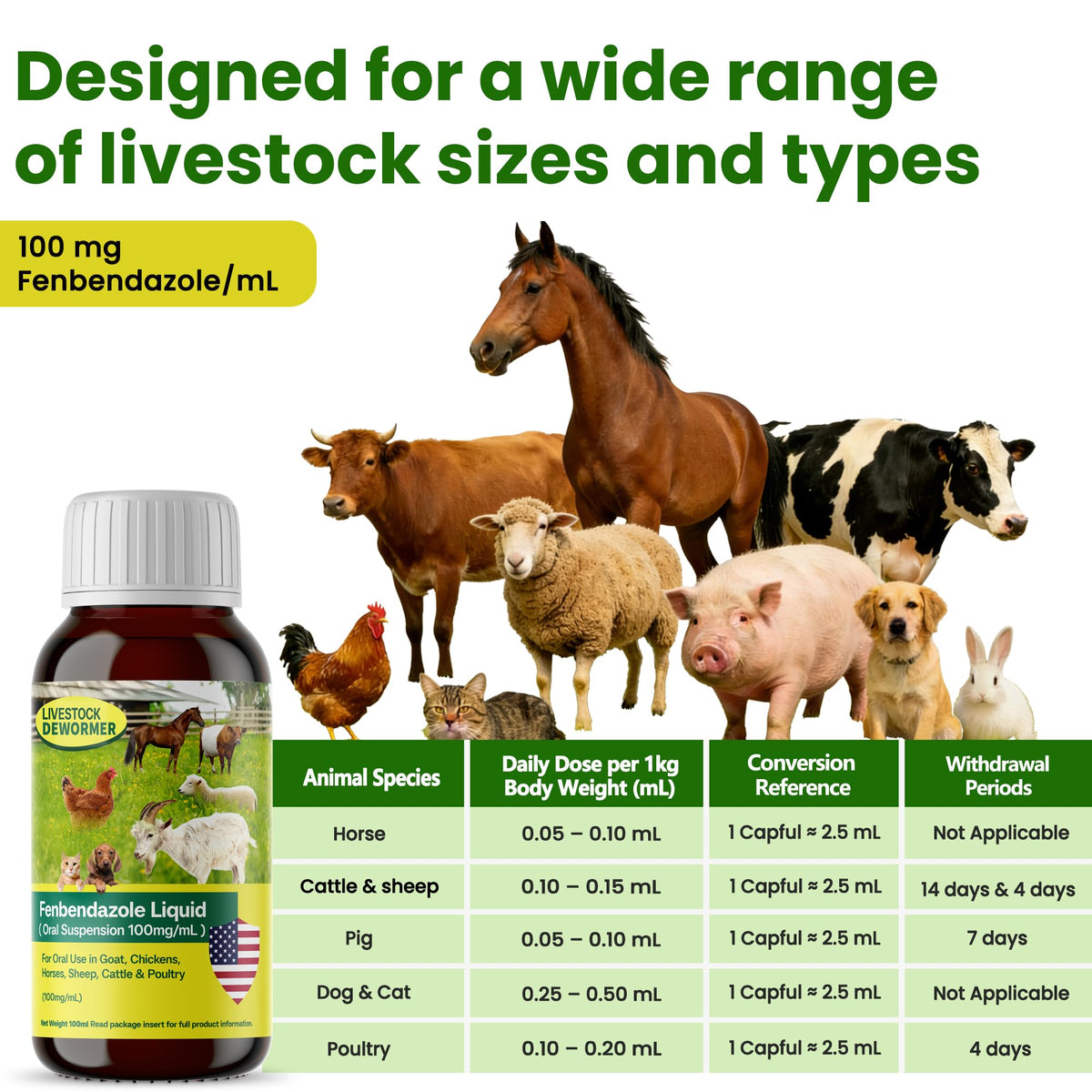 Bingbrofam Dewormer label and packaging convey trusted, user-friendly care.