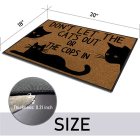 BinHang welcome mat non-slip back demonstrates safe footing for indoor entrances
