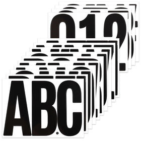 BINLINHONGO 7 inch letter stickers for bold capitals on signs and mailboxes, easy to apply