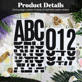 BINLINHONGO durable adhesive letters for walls and doors