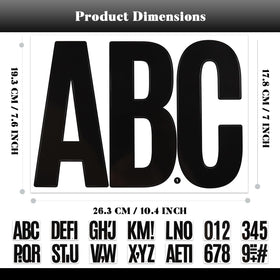 BINLINHONGO waterproof outdoor letter stickers on mailboxes or signs