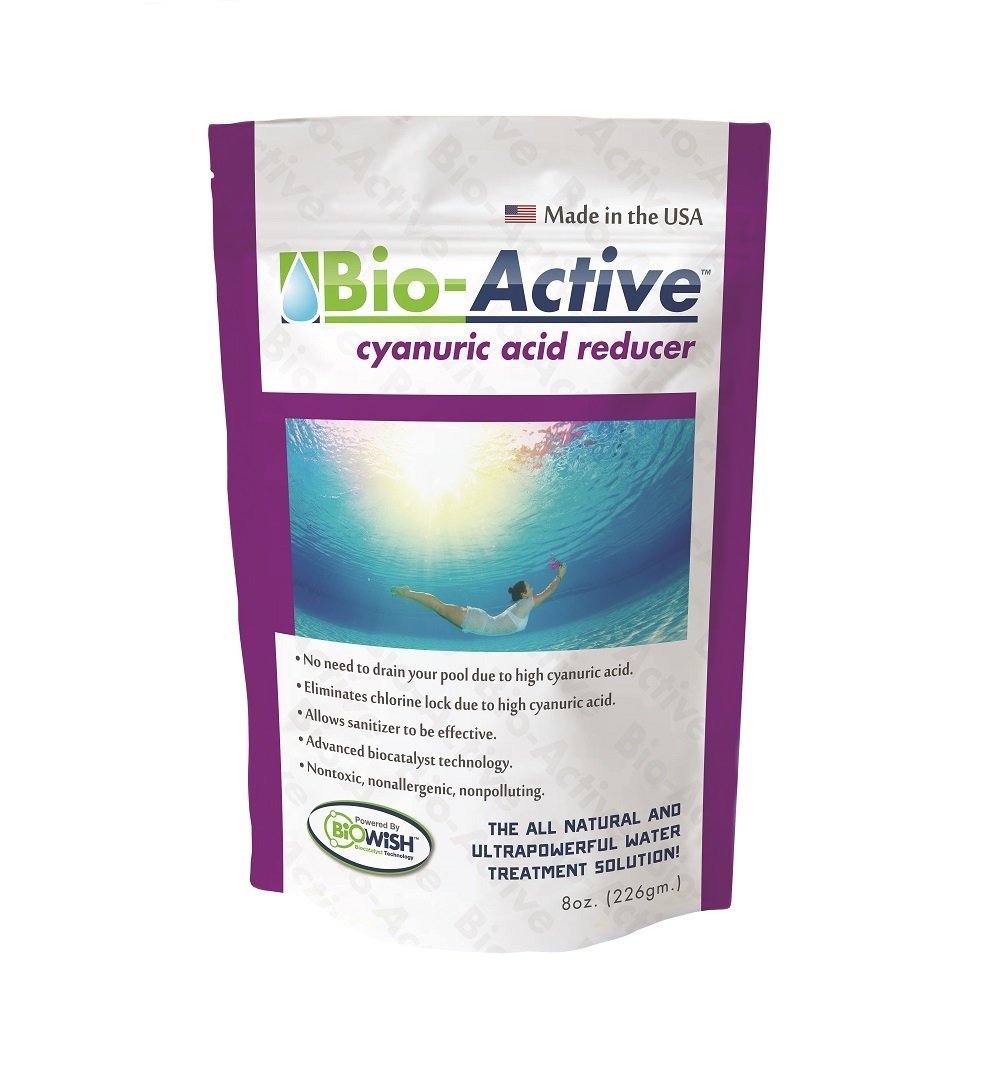 Bio-Active BA-CAR-08 pool cyanuric acid reducer powder to boost sanitizer performance