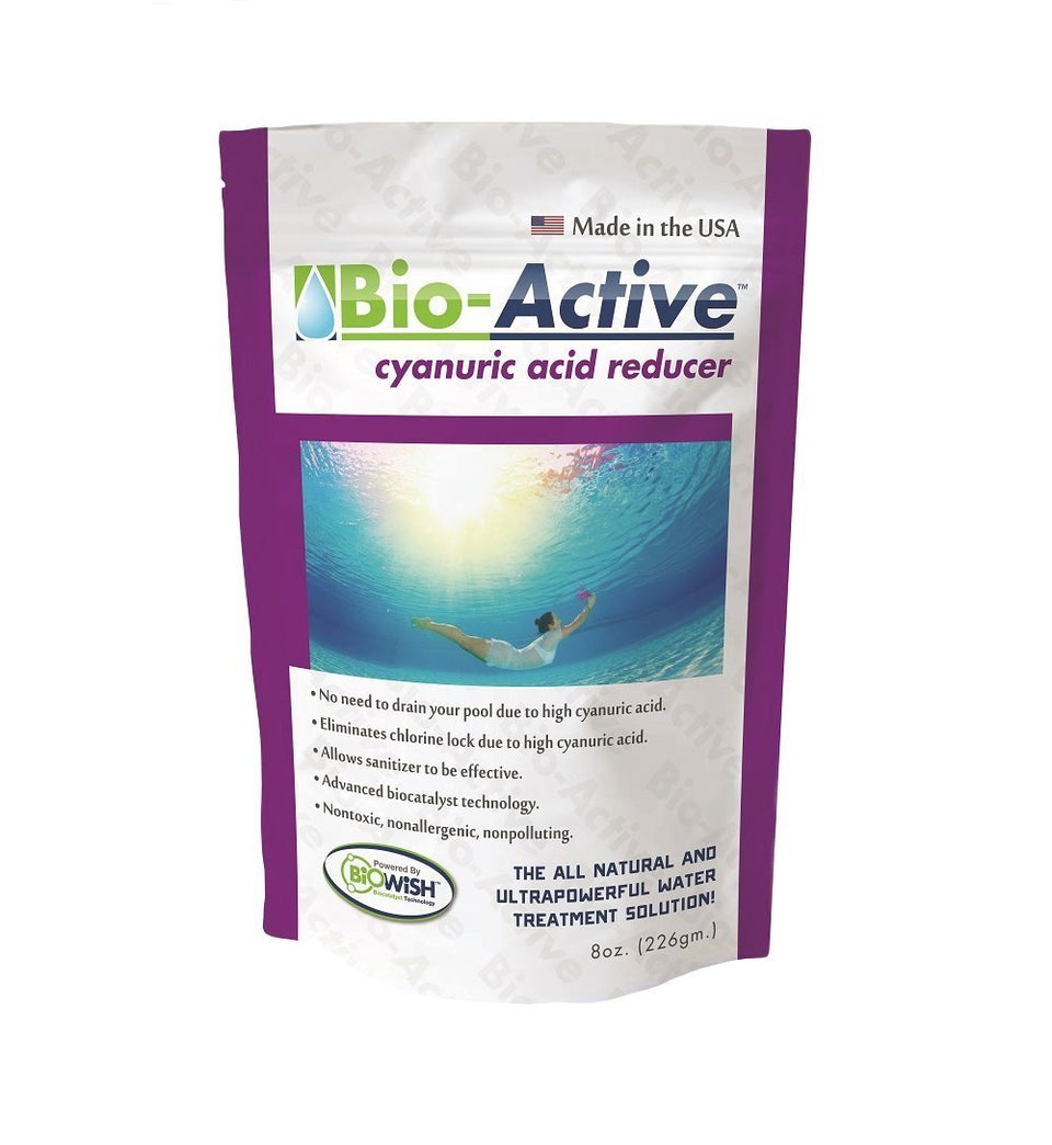 Bio-Active BA-CAR-08 pool cyanuric acid reducer powder to boost sanitizer performance