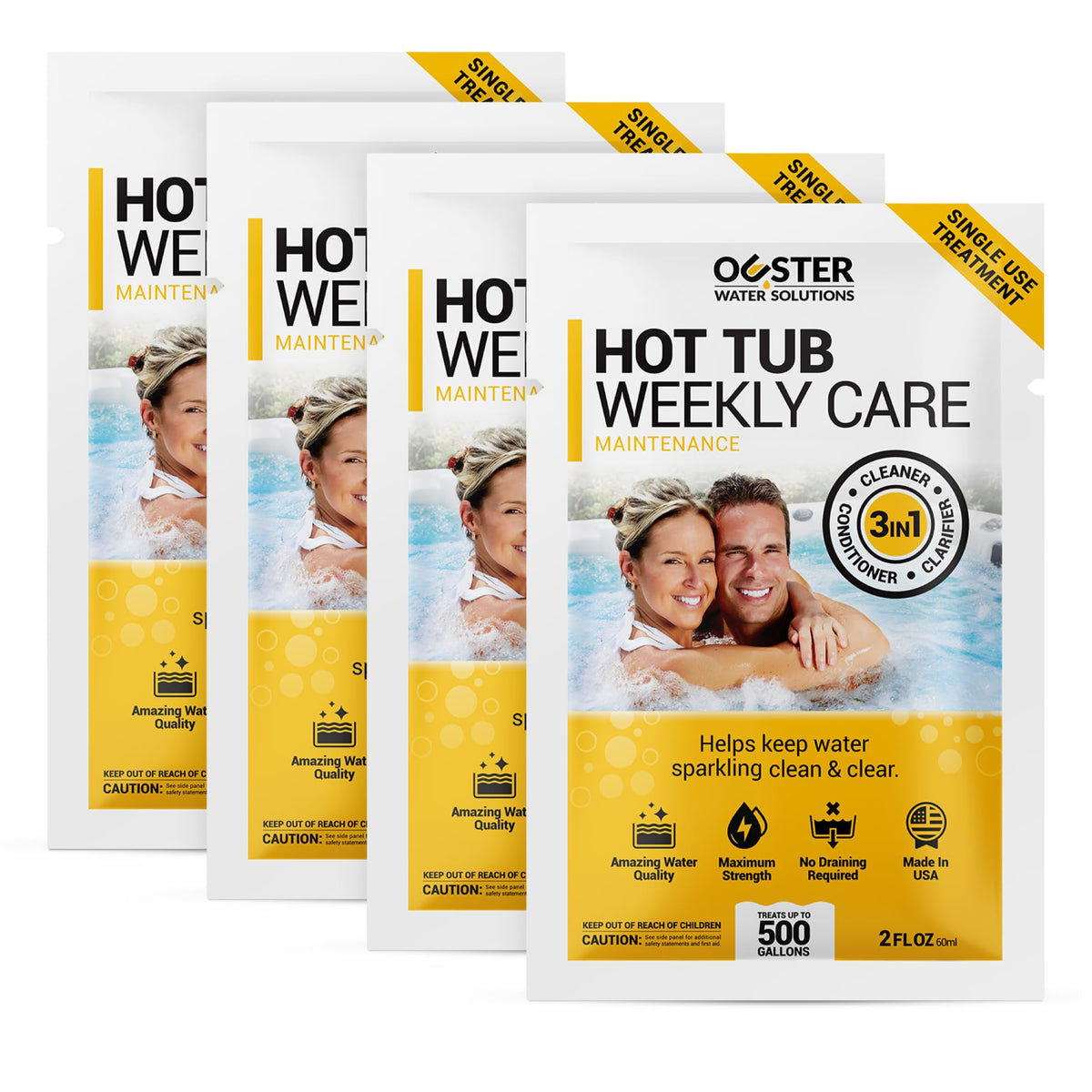 Bio Ouster 3-in-1 weekly care bottle for effortless dosing and crystal clear water