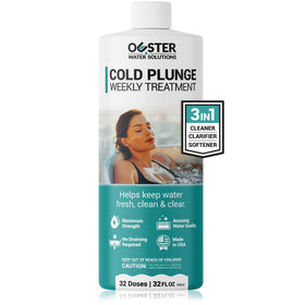 Bio Ouster 3in1 cleaner bottle promotes crystal-clear cold plunge water all week.
