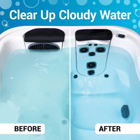 Bio Ouster measuring cup enables precise spa chemical dosing.