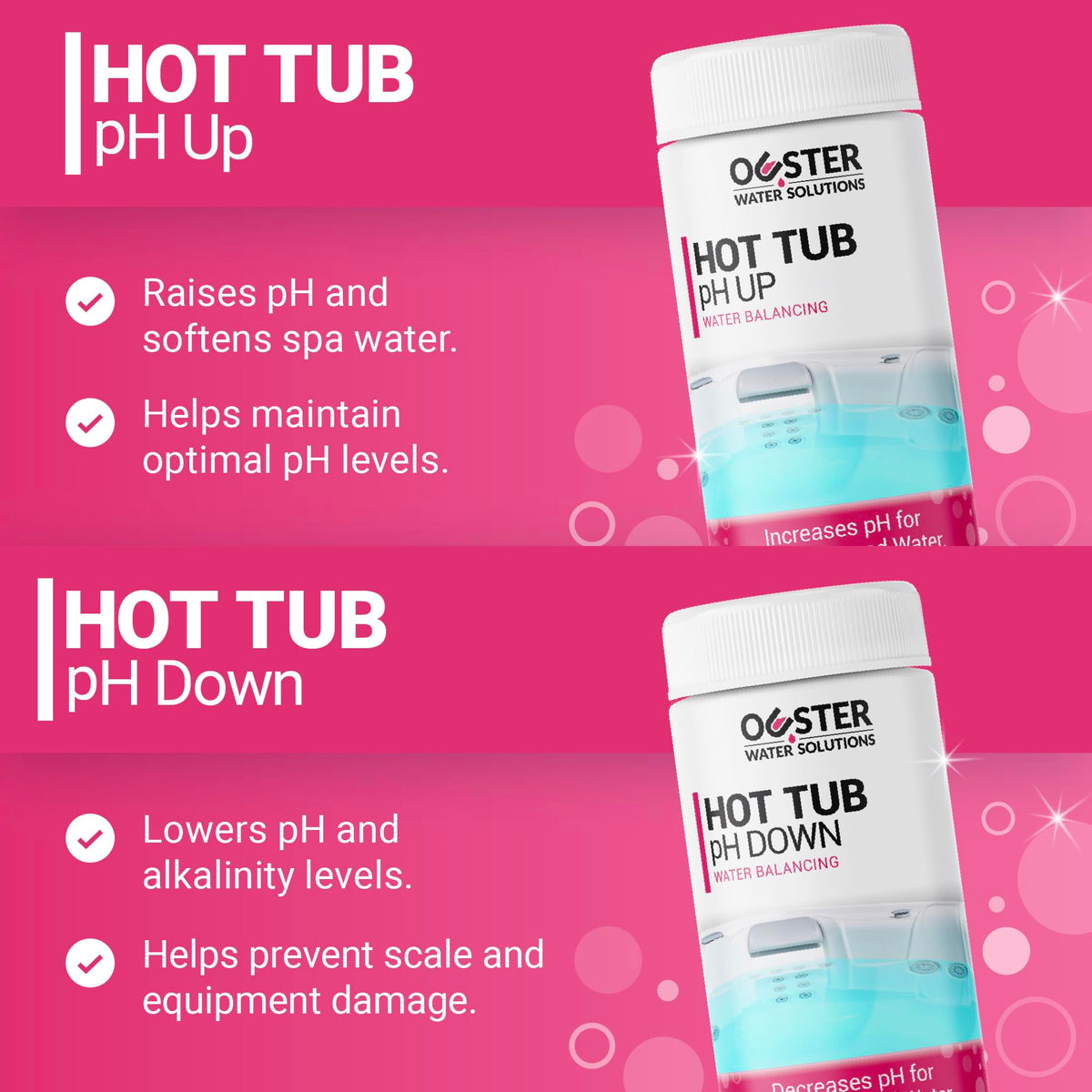Bio Ouster pH Up bottle used for fast pH rise and clarity.
