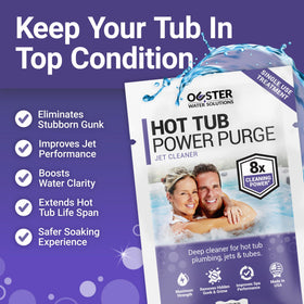 Bio Ouster Power Purge towel included helps wipe away gunk after cleaning.