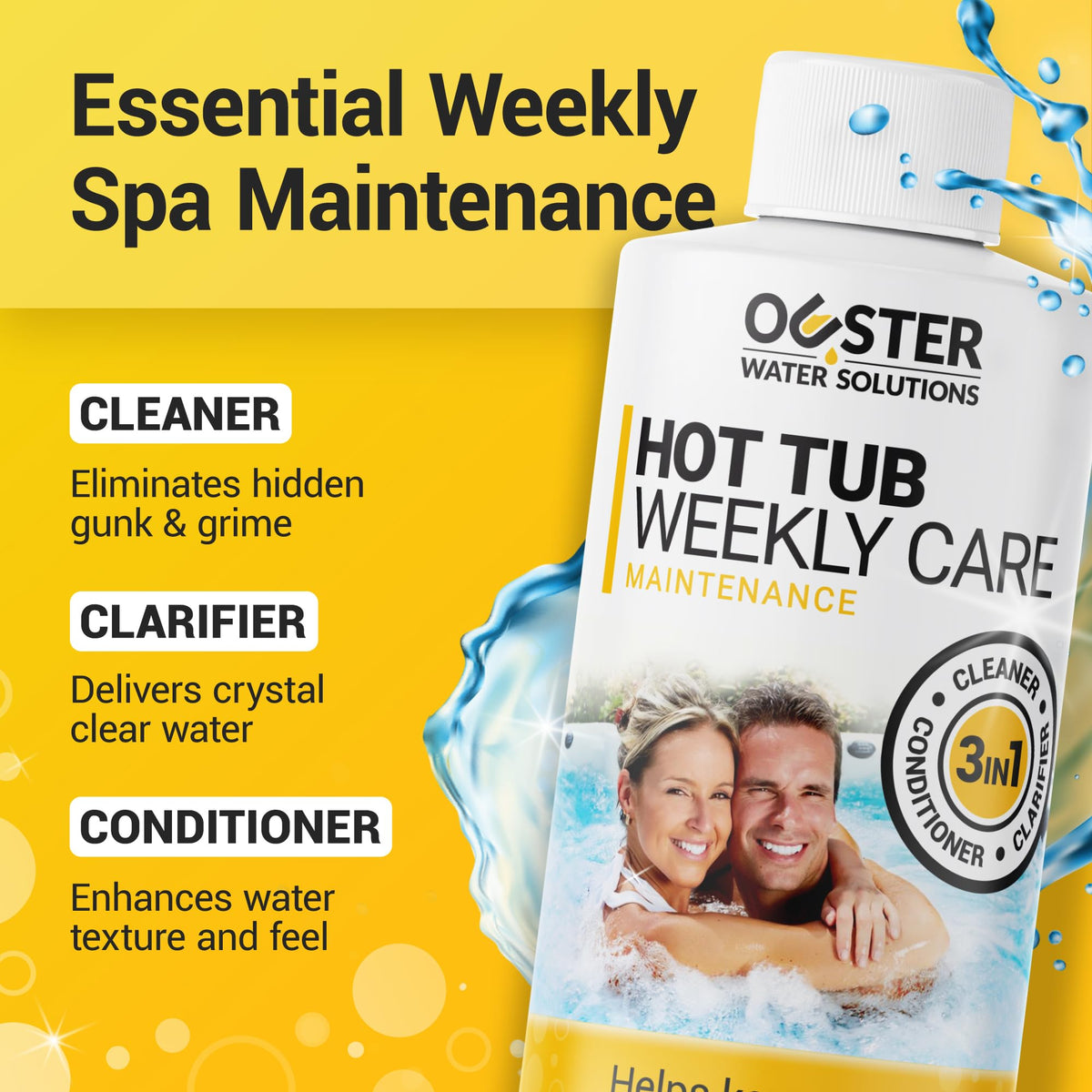 Bio Ouster spa-care-pack photo shows complete weekly maintenance kit.