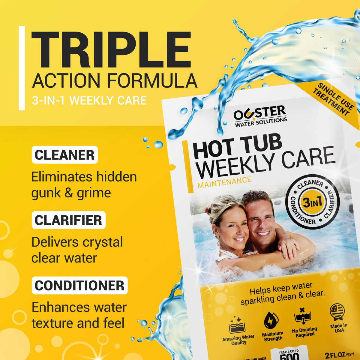 Bio Ouster weekly care clarifier for sparkling spa water