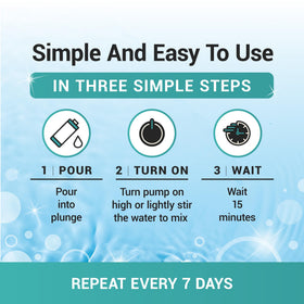 Bio Ouster weekly-use dispensing simplifies preparing your bath.