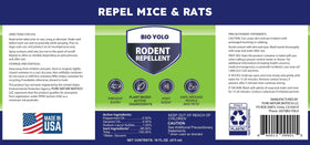 BIO YOLO rodent repellent for indoor use safeguards entryways and storage areas