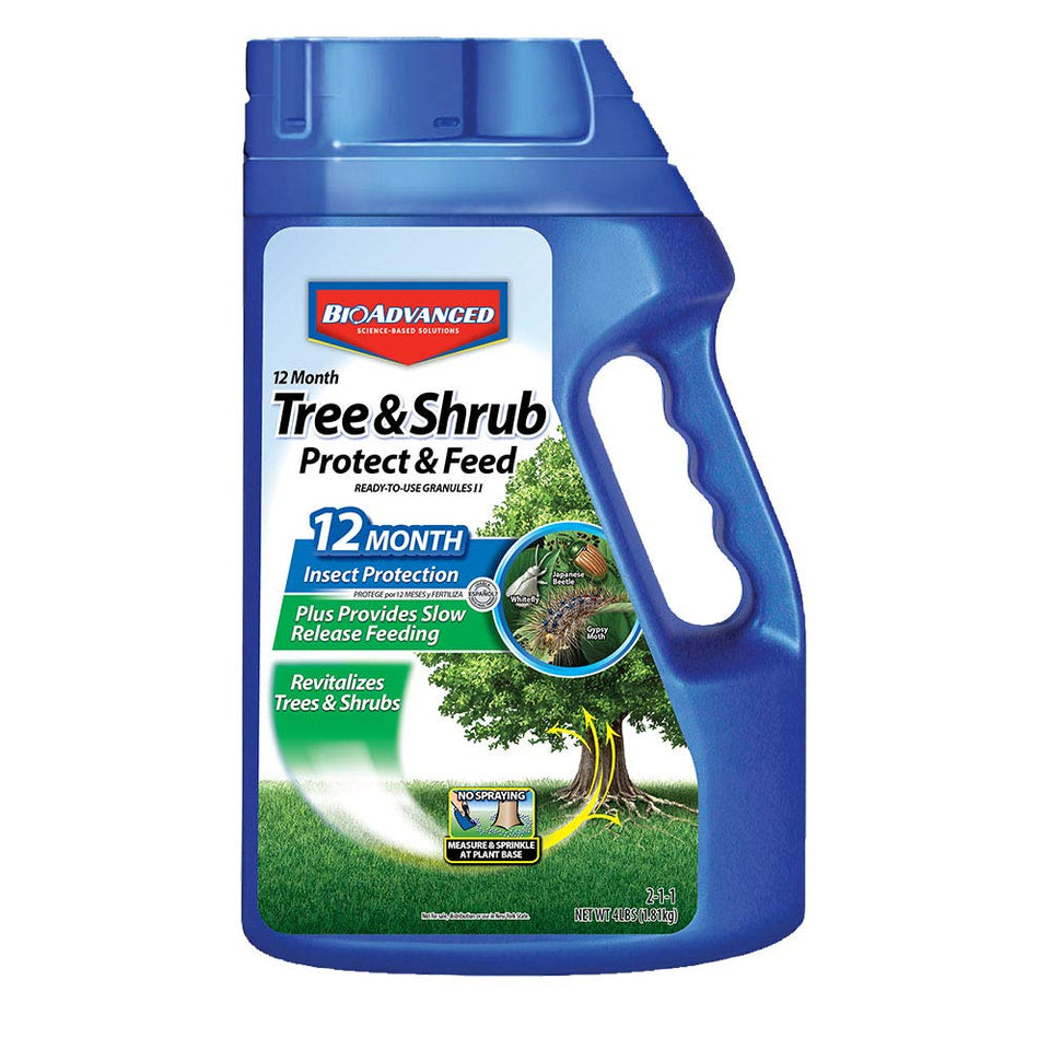 BioAdvanced 12 Month granules close-up showing soil protection against pests
