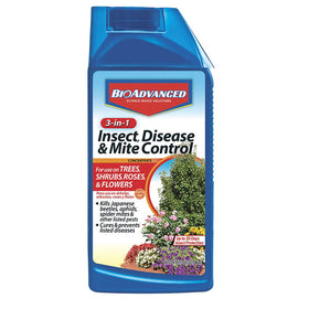 BioAdvanced 3-in-1 bottle ready for outdoor protection against pests and diseases.