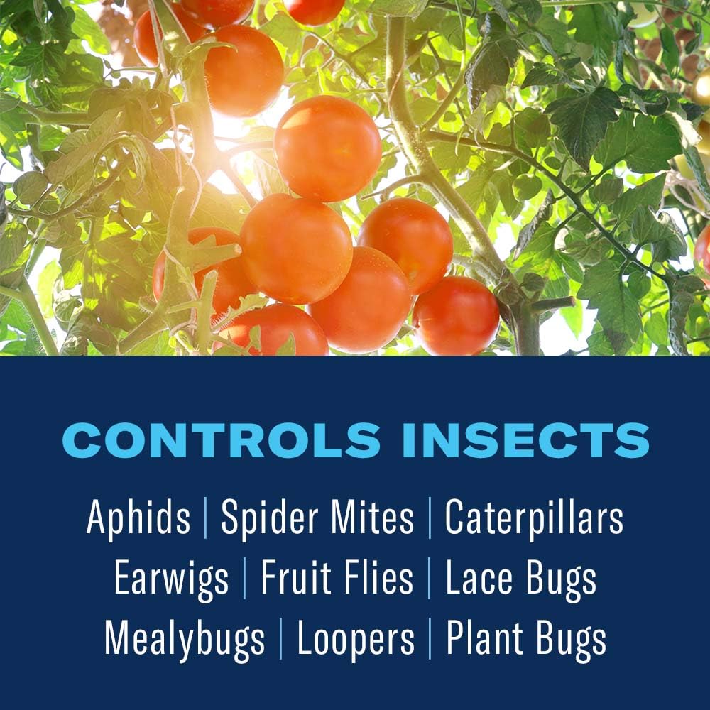 BioAdvanced 3-in-1 spray bottle demonstrates easy garden pest control.