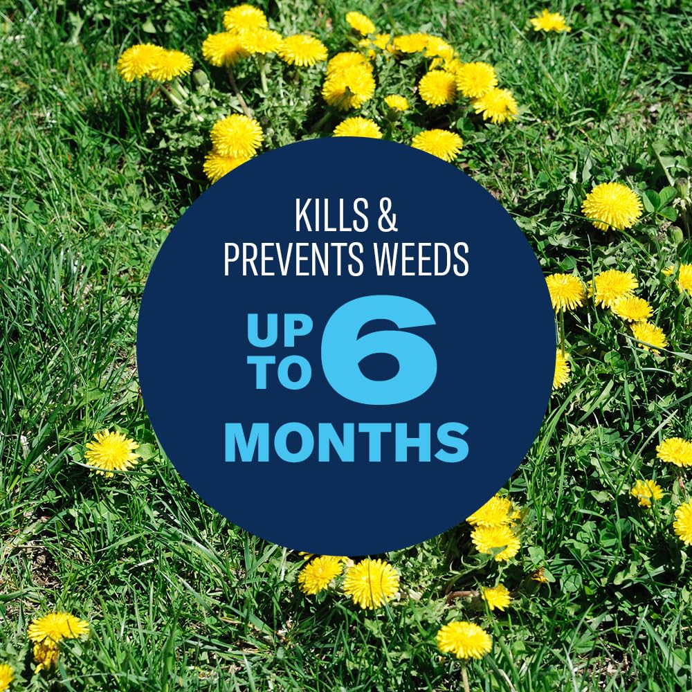 BioAdvanced 6-month protection suggests long-lasting weed prevention.