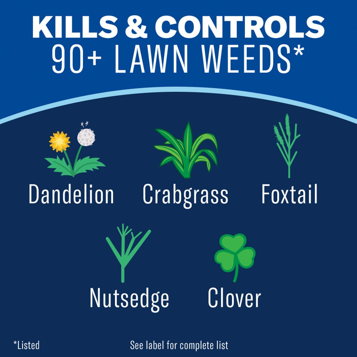 BioAdvanced All-In-One spray nozzle applying targeted weed control on turf